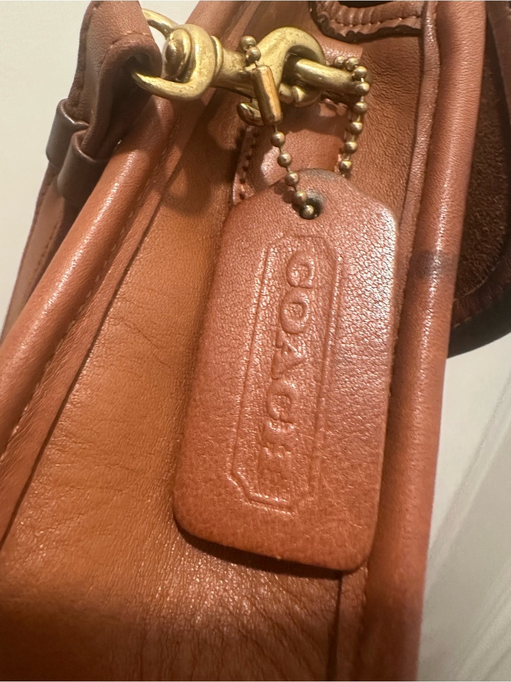 Vintage coach British tan clutch - Picture 9 of 12
